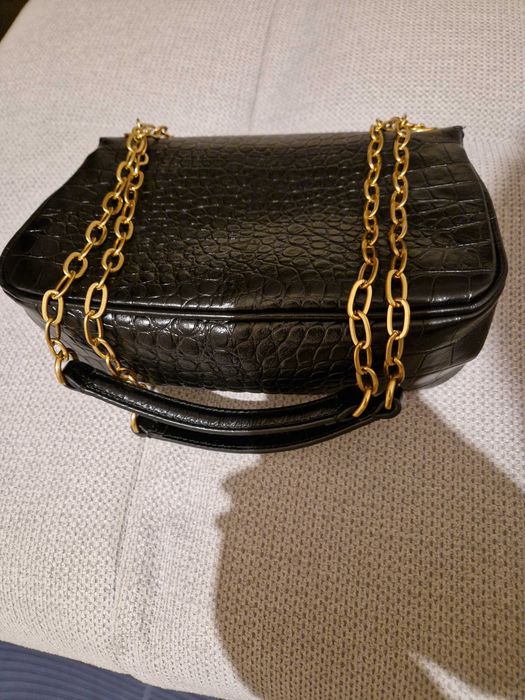 Geantă piele Musette Black