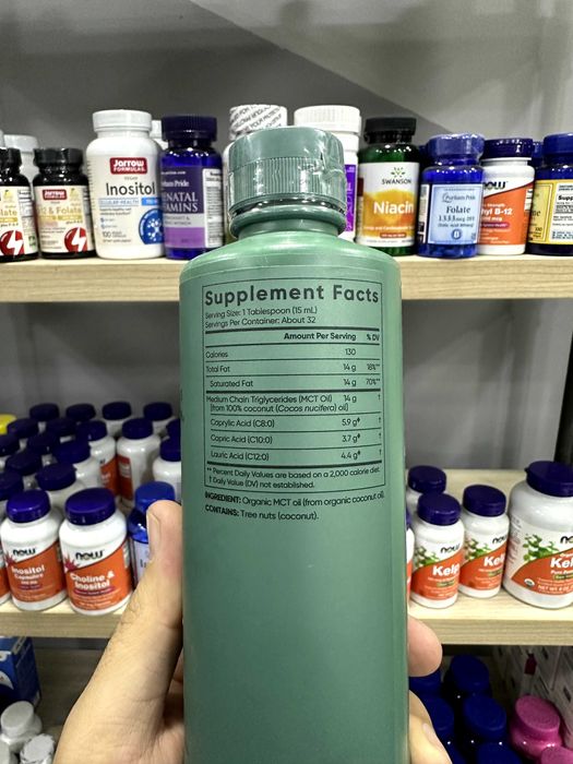 Sports Research, чистое масло MCT, без вкуса, 473 мл