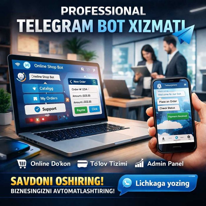 Telegram Bot: Savdo va Buyurtma Xizmatlari
