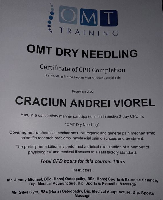 KinetMed - Masaj/kinetoterapie/chiropractica/acupunctura/ventuze etc