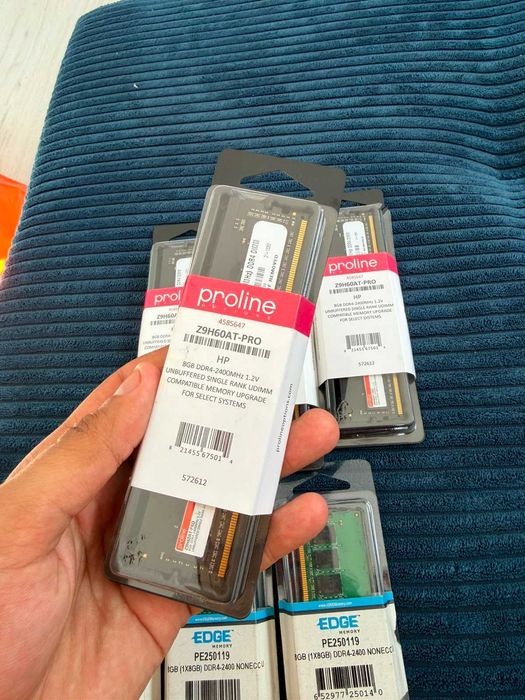 Memorii RAM 8GB DDR4 2400MHz - Lot 7 bucăți (Proline HP + EDGE Memory)