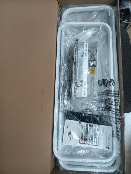Смарт LED таванна лампа BAYHT, интелигентен LED плафон 80W, 105 см, димируема