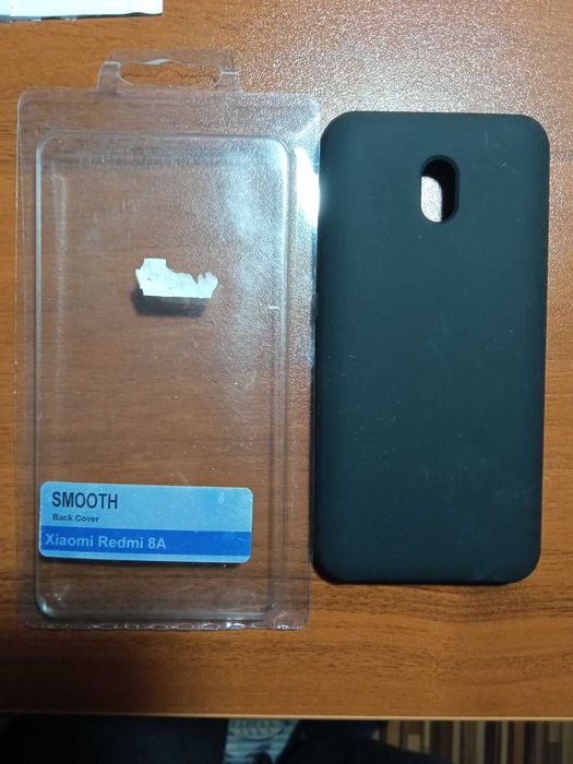 Калъф и Темперирано стъкло за телефон Xiaomi Redmi 9 Black и Redmi 8