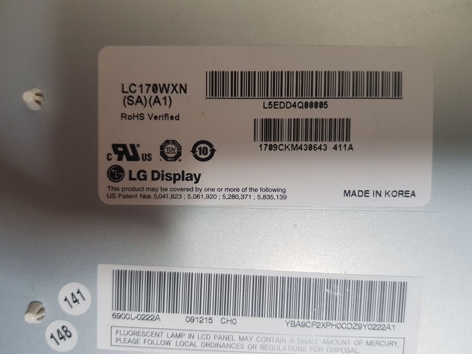 Display LCD LG LC 170WXN (SA)(A1)