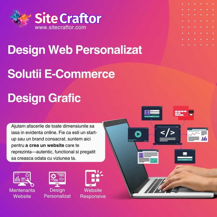 Site de Prezentare, Magazin Online | Gata în 7 Zile | De la 2000 Lei