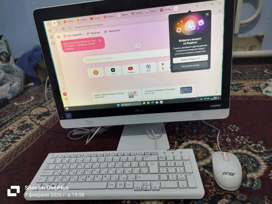 ASUS-Aspire-c20-820 моноблок,компьютер.