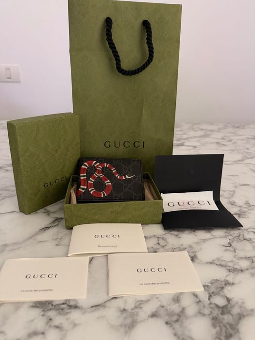 Card holder portofel Gucci Kingsnake
