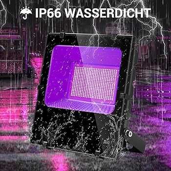 Set 2 Proiectoare UV 300W rezistente la apa IP66