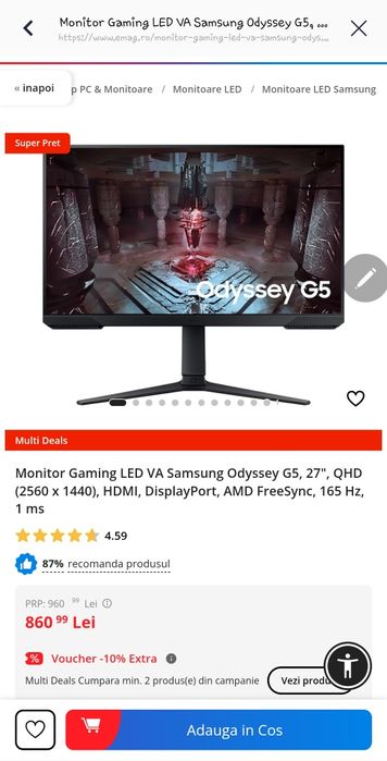 Unitate PC+Monitor sau schimb cu laptop gaming