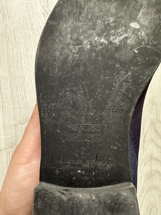 DUKE + Dexter Aqua Camo Loafer ръчна изработка мокасини Англия