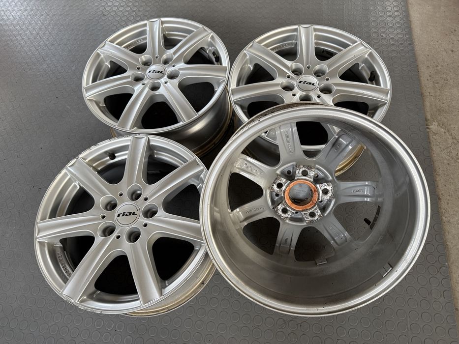 4бр. ОТЛИЧНИ 16” Джанти 5х112 “RIAL” за -VW/AUDI/SKODA/SEAT/VAG/MERCEDES- 7Jx16H2, ET48