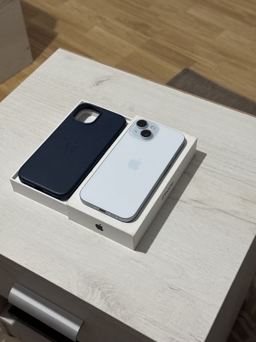 Iphone 15 light blue IMPECABIL 128 GB