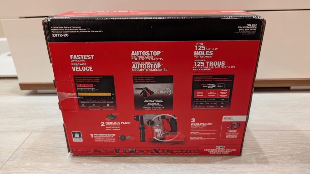 Аккумуляторный перфоратор Milwaukee M18
