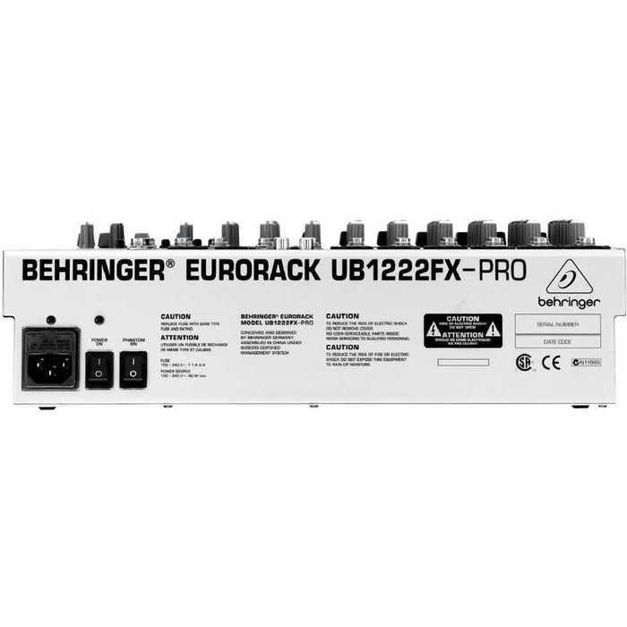 Mixer Audio Behringer UB1222FX-PRO – 12 canale, FX, EQ