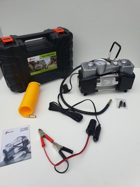 Compresor auto metalic cilindru dublu 12v