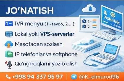 Call-markaz tashkil etish va sozlash Asterisk, IP telefoniya, IVR