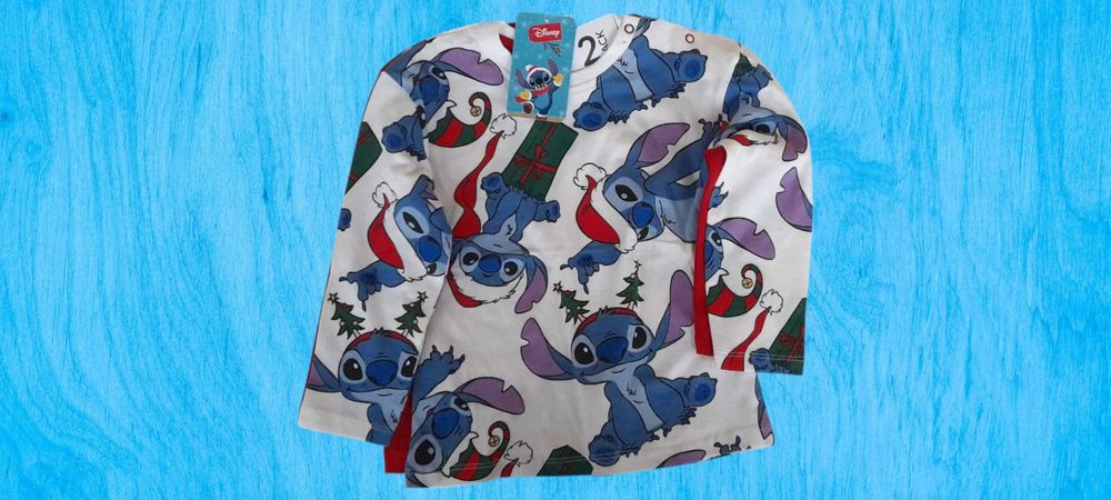 Set 2 bluze 100% bumbac cu licenta Disney, personaj Stitch