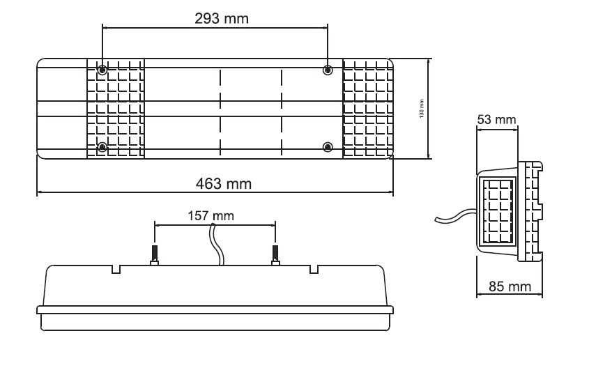 Комплект Стопове с крушки 12V или 24V За Ремарке Каравана Камион