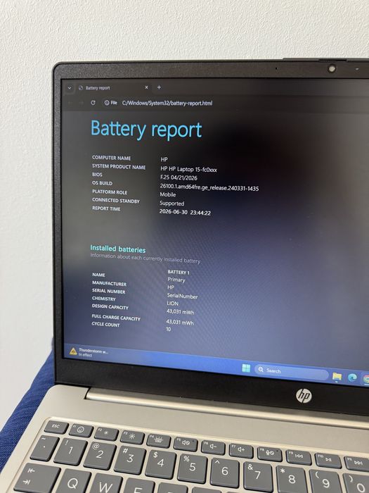 Laptop HP 15 | AMD Ryzen 5 7520U, 16GB DDR5 5500MHz, 512GB NVMe SSD, Autonomie peste 12 ore | Ca Nou, Garanție 1 an