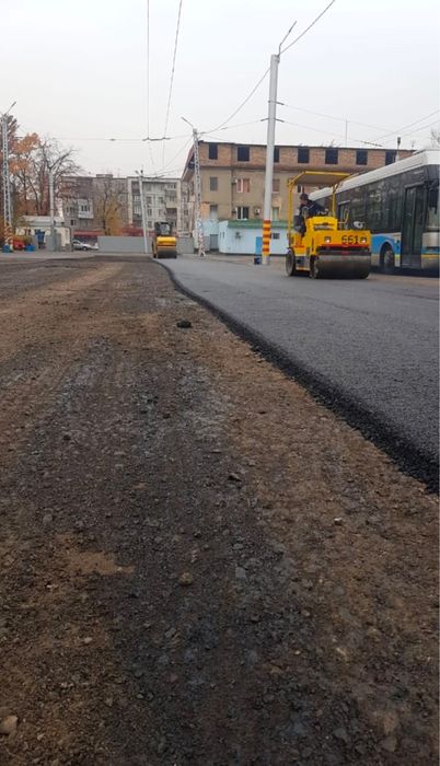 Укладка асфальта / Асфальтирование