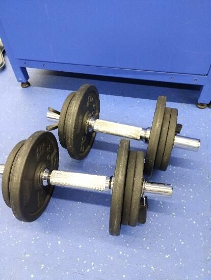 Set Gantere bodybuilding - produs resigilat - (SecondHand) Decathlon