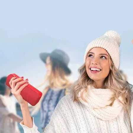 Boxa portabila Bluetooth Promate Capsule-2 slot microSD, stick USB, rosie noua Sigilata
