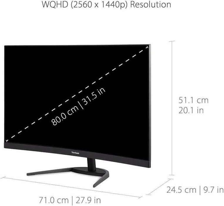 ViewSonic VX3268-2KPC-MHD 32" Curved 144Hz Gaming Monitor