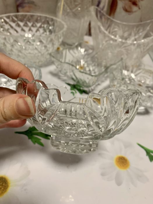 Хрустальные вазы, конфетницы, стаканы СССР 1883