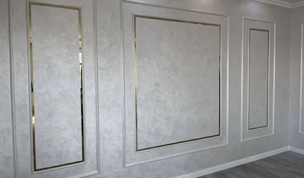 Мокрый шелк Леонардо Покраска Молдинг