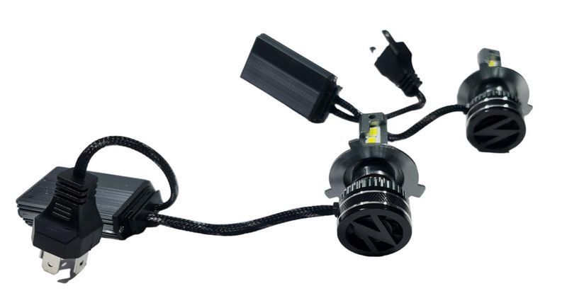 Лед крушки N9 за фарове Н4 ВИСОК клас CANBUS,Мощни /120W