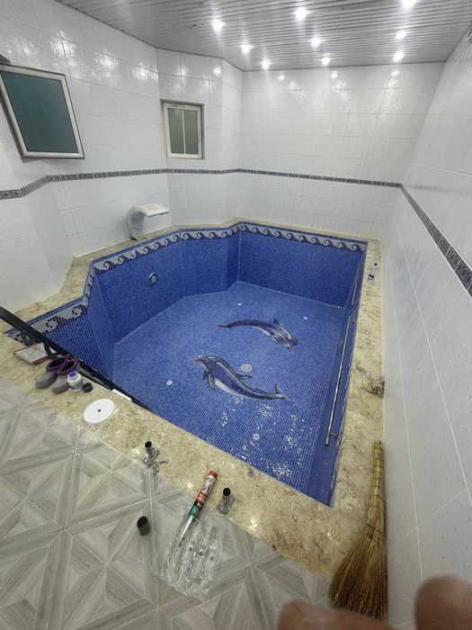 Строительство, реставрация, мойка бассейнов.