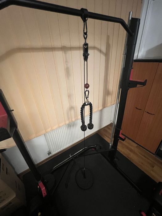 Domyos Rack 500 + greutati, bara, banca, accesorii