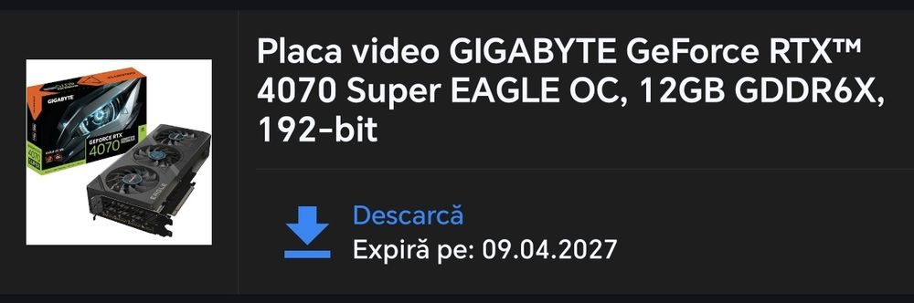 Gigabyte RTX 4070Super EAGLE OC