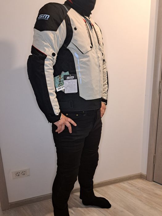 Geaca moto textil SM Master White M, L, XL, 2XL, 3XL Noua!!