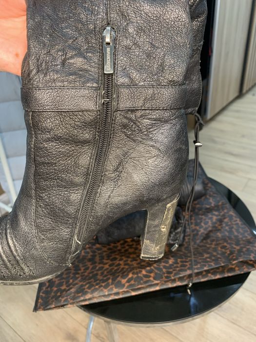 Сапоги кожа/цигейка