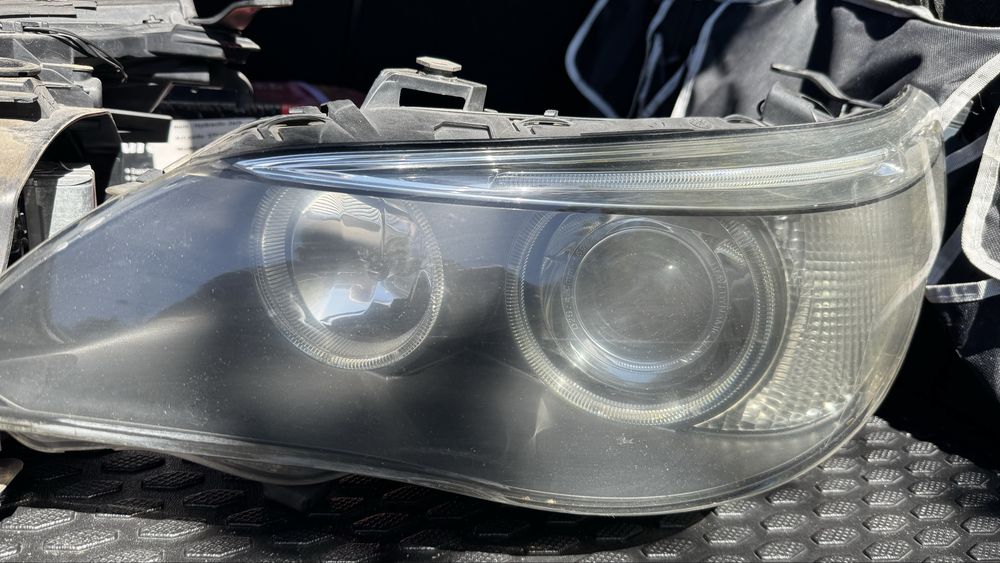 BMW e60 фарове Преди Фейслифт