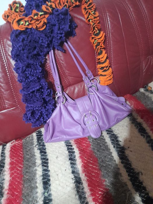 Gentuta mov stil.Vintage,imitatie piele