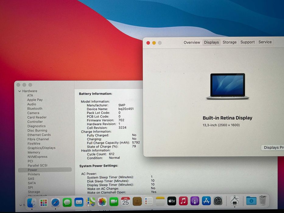 13.3' Retina Apple MacBook Pro 2015 Core i5 8GB RAM/256GB SSD/Бат 6ч