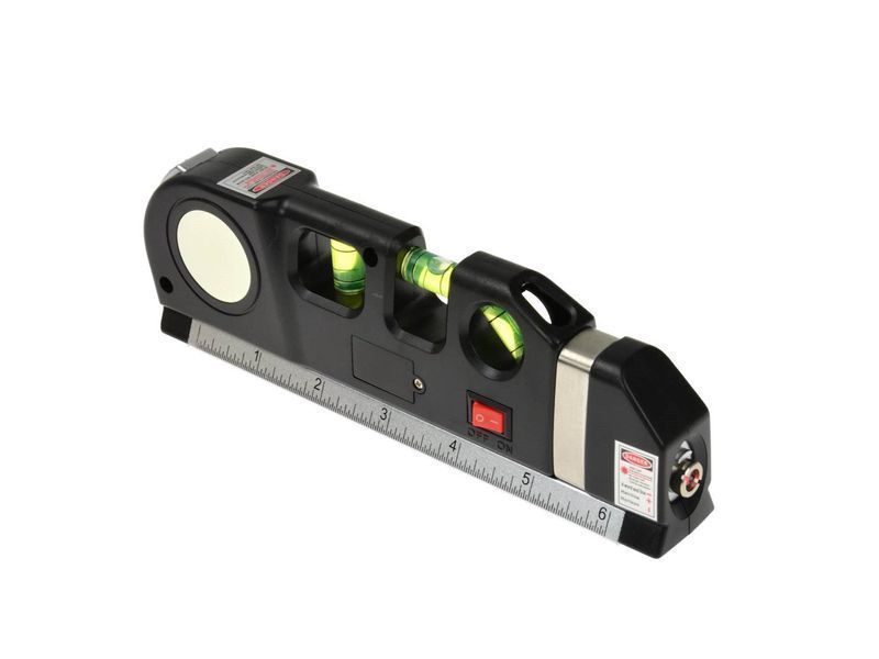 Многофункционален нивелир с балончета и лазер 2.5 м