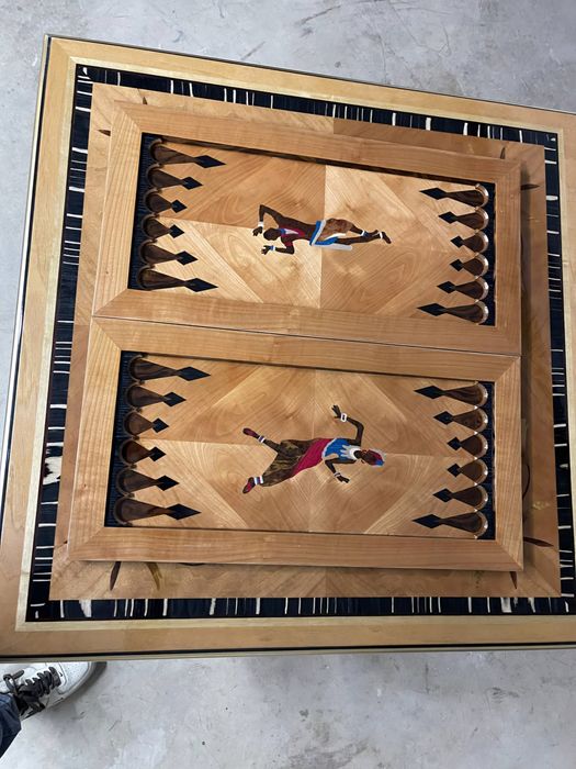 Шахматный стол ручной работы