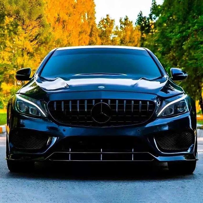 Тунинг решетка за Mercedes C-Class W205 (2014–2018) – GT визия черен