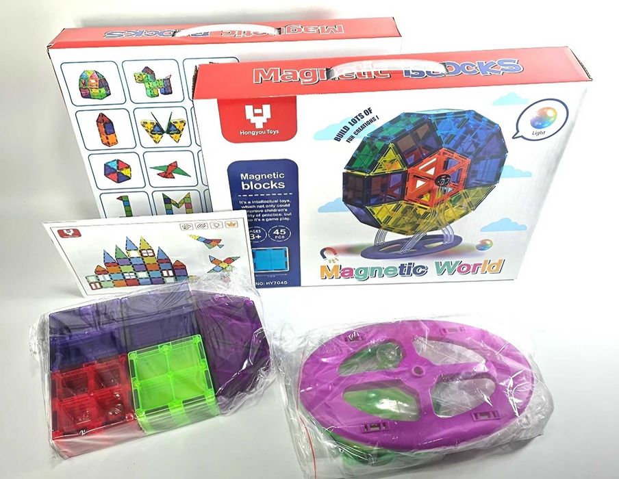 Само магнитни елементи! Магнитен конструктор Виенско Колело 45ч. 41лв.