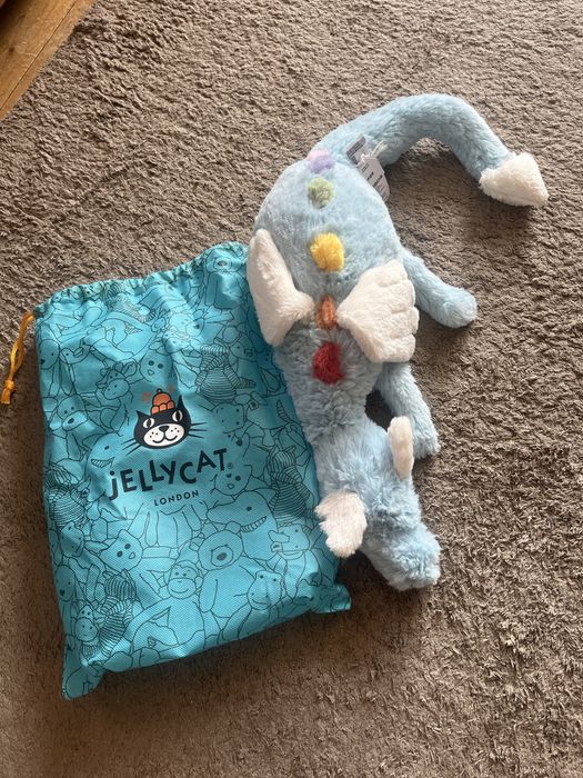 Плюшен дракон Jellycat Sky Dragon – Размер Medium (~50 см) Нов