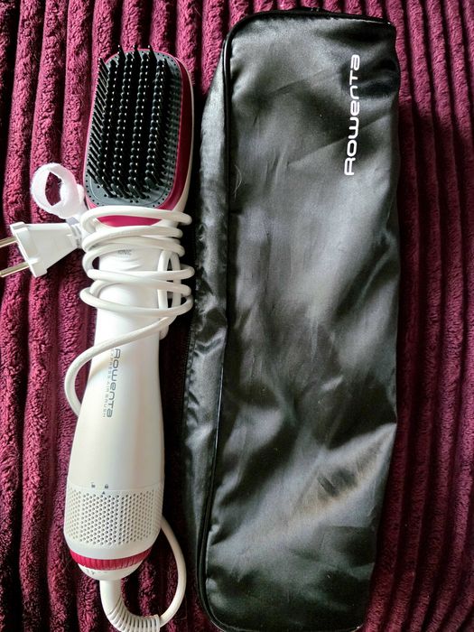 Perie de indreptat parul Rowenta Express Air, stare excelenta, 1000 W,  3 trepte temperatura, alba