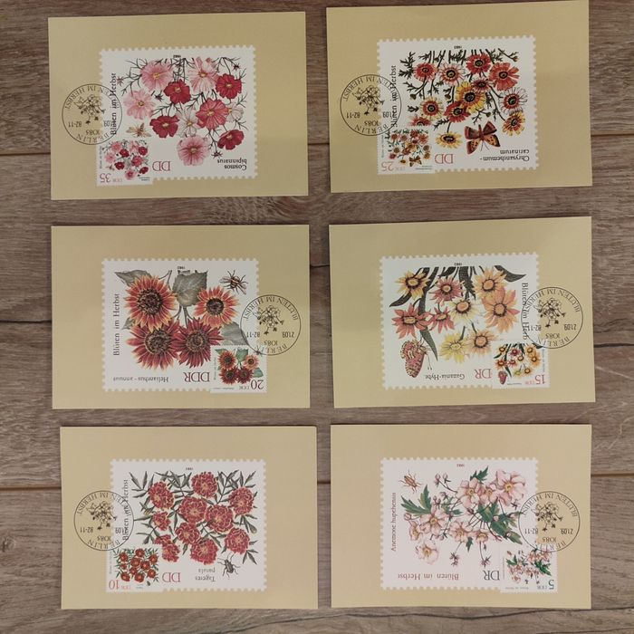 Timbre, maxicărți Germania (RDG)