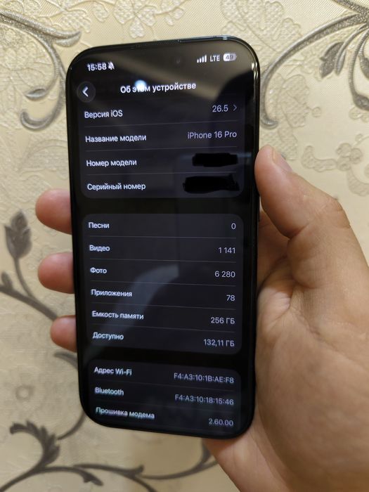 Sotiladi apple IPhone 16pro 256tali