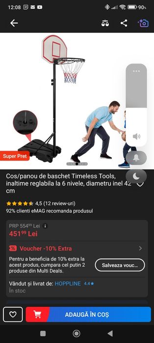 Cos baschet nou , folosit putin , depozitat afara