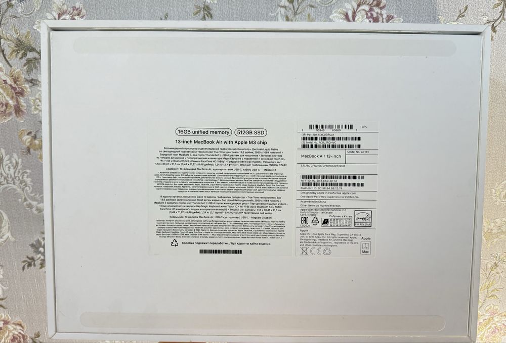 Продам Macbook Air M3 “13 дюймовый