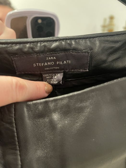 Pantaloni de piele Stefano Pilati
