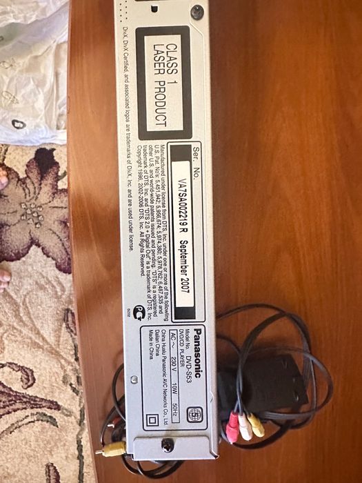 DVD проигрыватель Panasonic в отличном состоянии продаю